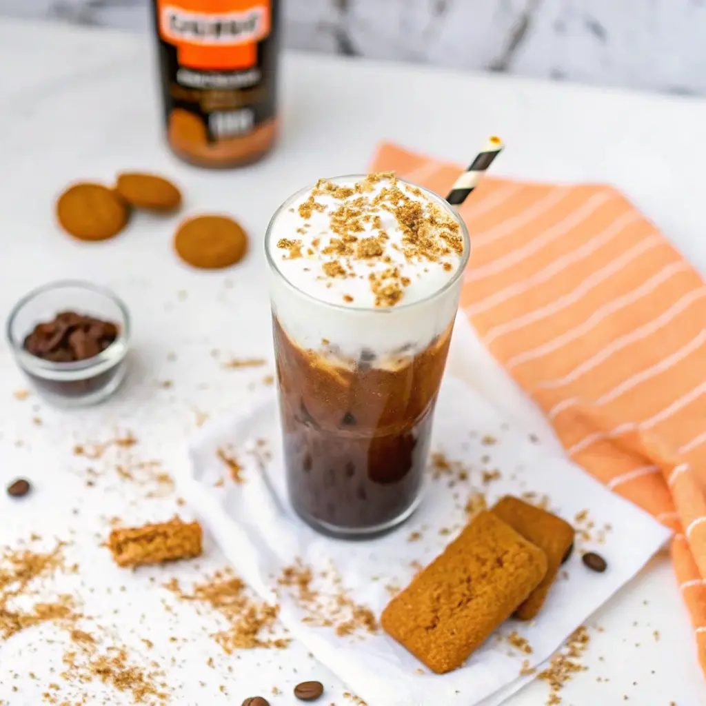 Cookie Butter Cold Brew Recipe: Sweet, Icy, and Easy to Make 6 Cookie Butter Cold Brew with Whipped Cream and Crushed Biscoff