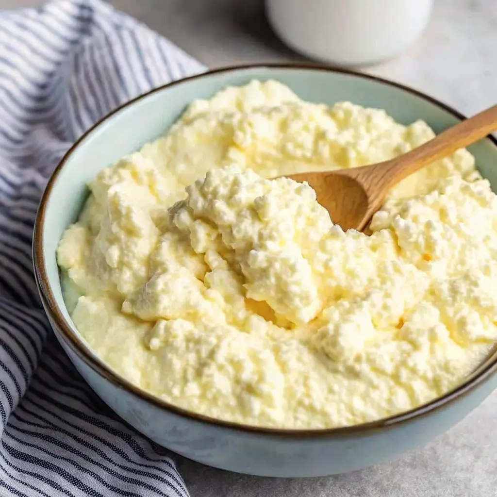 Dairy Free Cottage Cheese: Simple, Creamy, and Totally Plant-Based 2 soft and fluffy dairy free cottage cheese in bowl