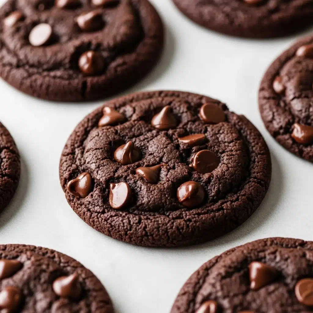 Double Chunk Chocolate Cookie – The Ultimate Gooey Treat You Can Bake at Home 2 Chocolate cookies with melted centers and sea salt flakes