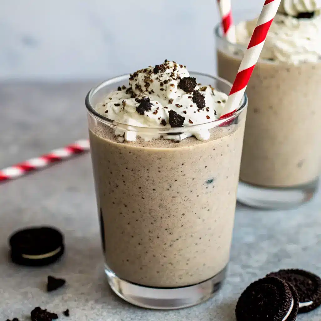 Cookies and Cream Protein Shake: The Creamy, Crave-Worthy Way to Boost Your Day 6 Cookies and cream protein shake in a glass topped with whipped cream and cookie crumbs