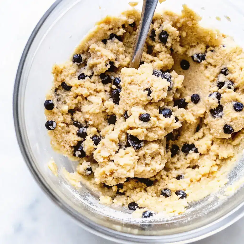 Is Eat Party Vegan Cookie Dough Chocolate Chip Keto? Everything You Need to Know 2 Creamy vegan chocolate chip cookie dough in a glass bowl with a spoon