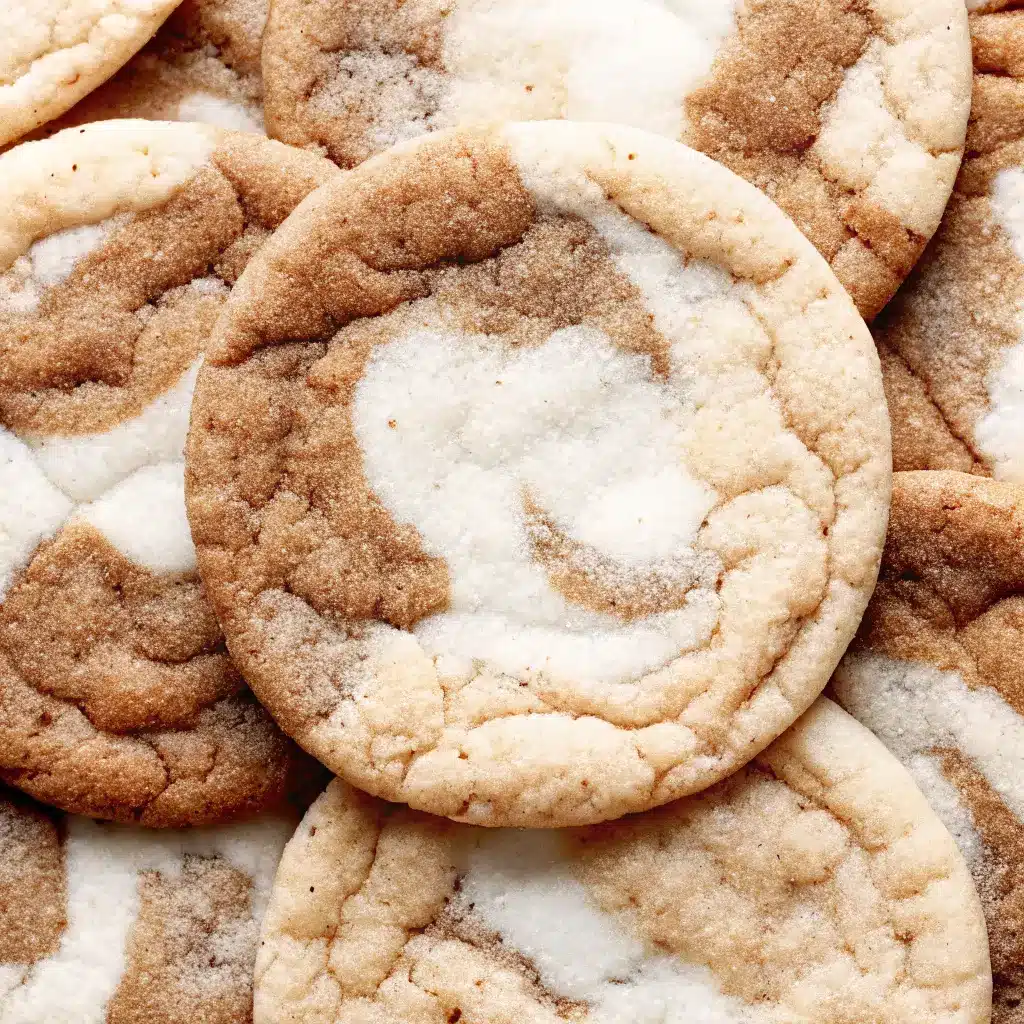 Vietnamese Coffee Marble Cookies – 5-Star Recipe That Melts in Your Mouth 2 Close-up of soft and chewy Vietnamese coffee marble cookies with swirled coffee and vanilla pattern