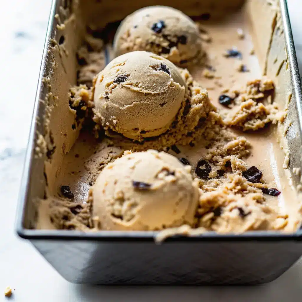 Vietnamese Coffee Ice Cream – Bold Flavor in a Cool Treat 2 Vietnamese coffee ice cream with chocolate chunks in a loaf pan