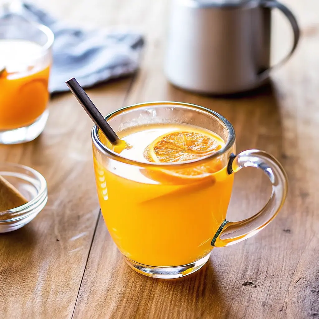 Apple Cider Vinegar Detox Drink: Simple Refreshing Cleanse 4 Apple cider vinegar detox drink served warm with orange garnish