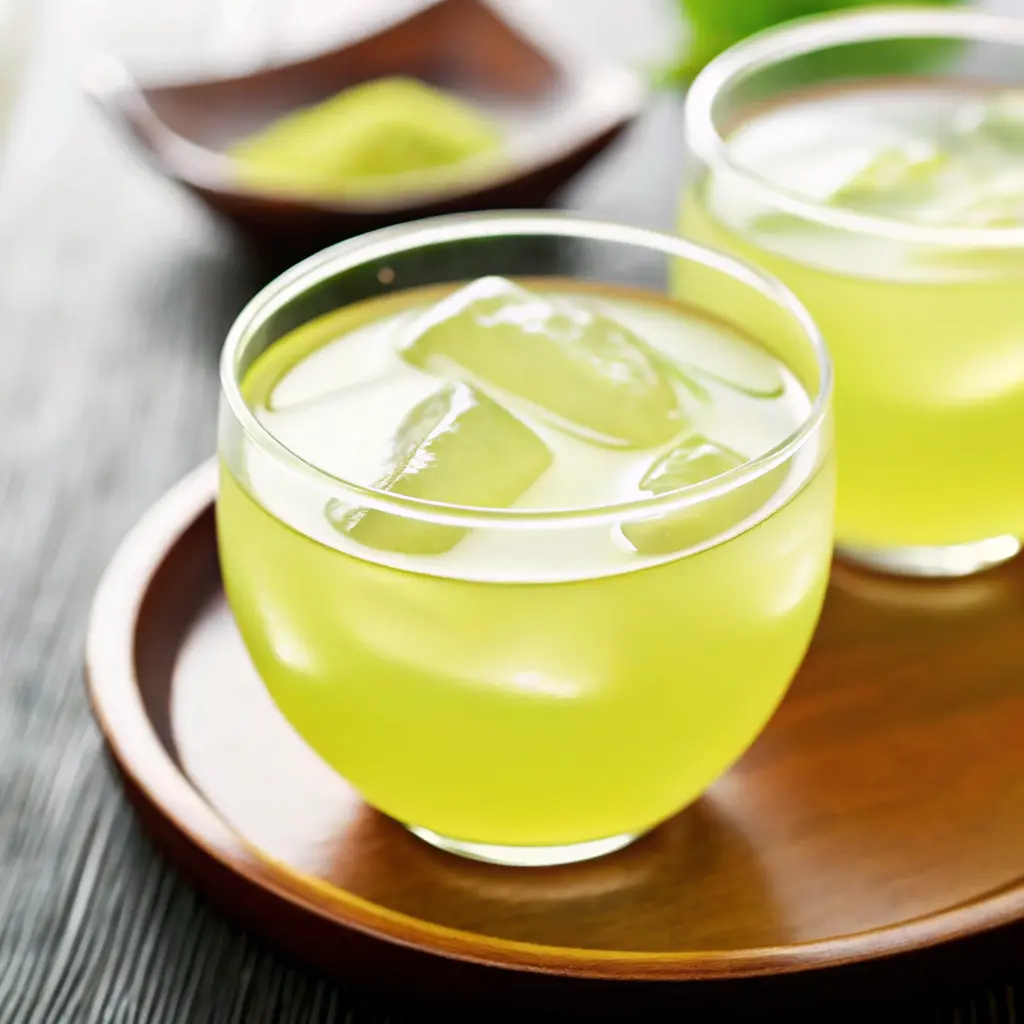 Cold Brew Green Tea Recipe: Easy Refreshing and Naturally Healthy 2 Refreshing cold brew green tea with ice cubes in a glass cup